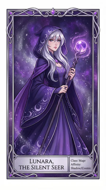 月影法师角色卡片——福利姬精选动漫角色